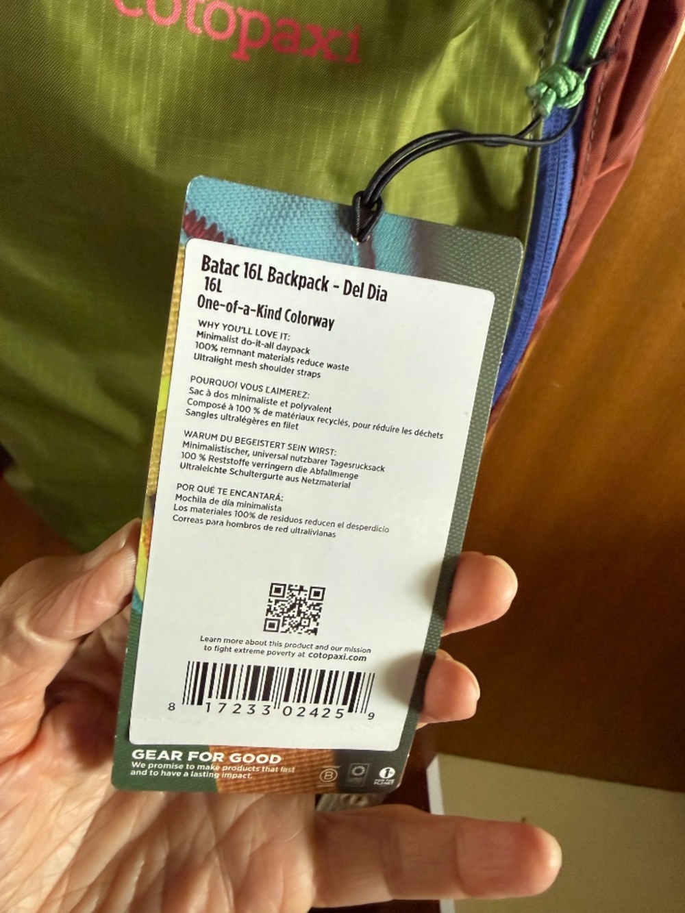 NWT Cotopaxi Batac 16L Del Dia daypack - Picture 2 of 3